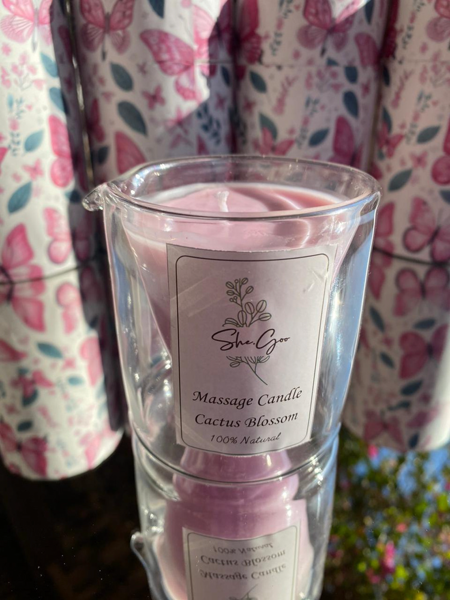 Cactus Blossom Massage Candles